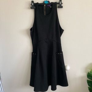 Black Mini Dress with Pockets